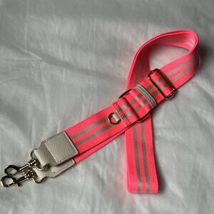 Pink Striped Crossbody Handbag Briefcase Messenger Bag Strap Adjustable